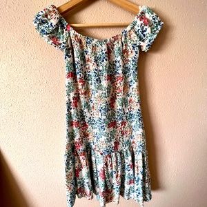 Floral off the shoulder dress
